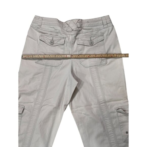 Style & Co Womens Petite Cargo Pants 6P Beige Cotton Blend - Picture 9 of 9